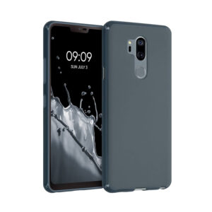 LG G Serie LG G7+ Graue Silikon Handyhülle